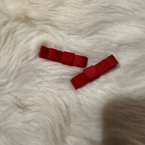 SET of 2" Red Tuxedo Bow   7782  Handmade NWT Boutique